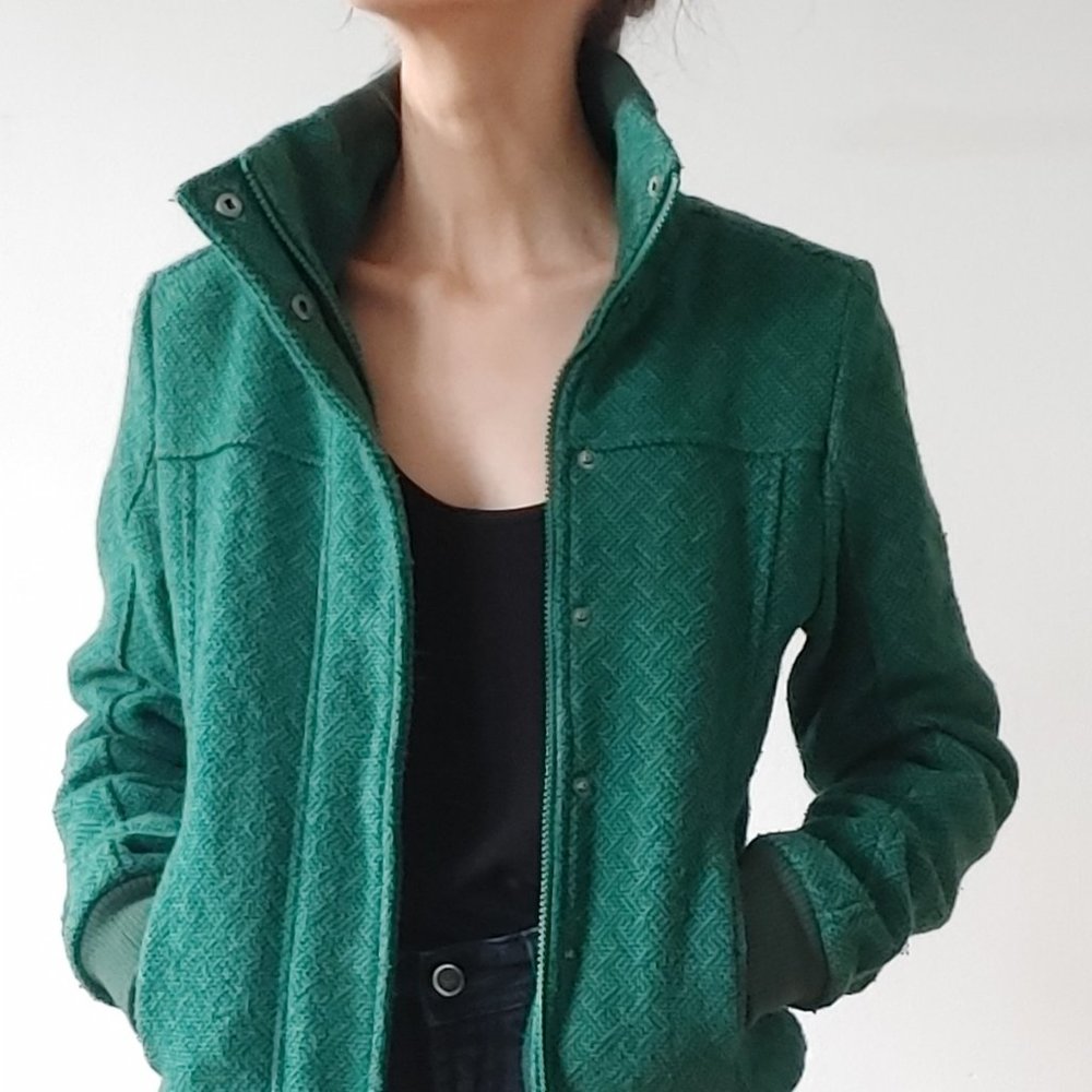 Emerald green spring jacket